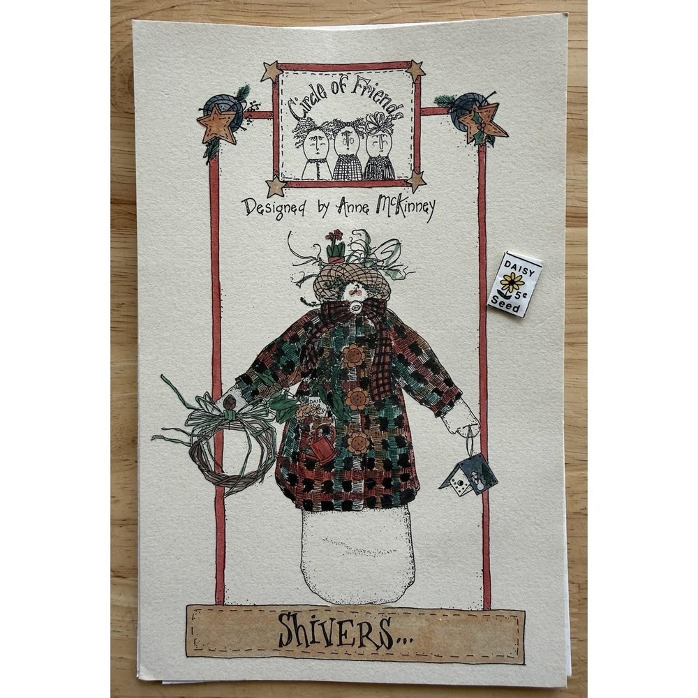 Shivers BY CIRCLE OF FRIENDS Designed By Anne McKinney #061 w Tiny Seed Pack